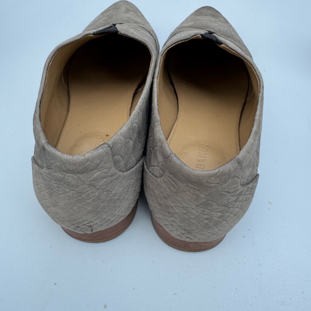 Poppy Barley Smoke Grey Python Flats - Picture 3 of 5